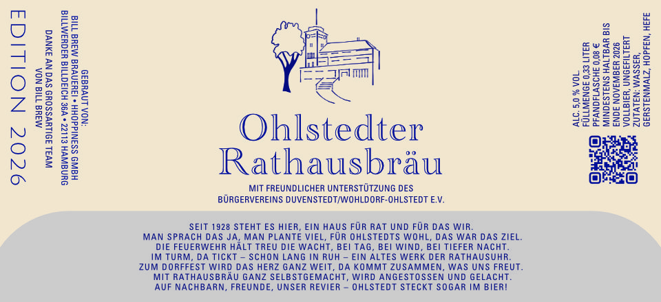 Ohlstedter Rathausbräu 2026 Entwurf